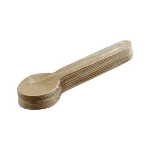 Lingură din lemn de unică folosință 16cm (10buc)