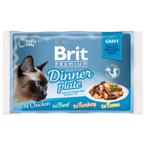 BRIT Premium Pisica Premium Fileuri delicate în sos farfurie 340 g