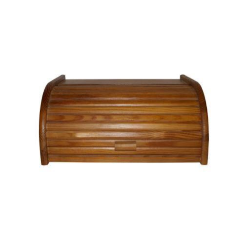 Cutie de pâine 39x28x18cm din lemn de nuc deschis