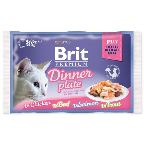 BRIT Premium Pisica Premium Fileuri delicate în jeleu Farfurie 340 g