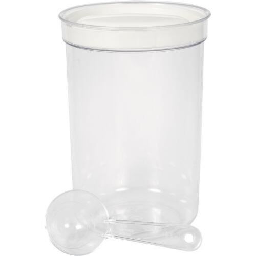 Borcan rotund 1,7l + pahar de măsurare din plastic