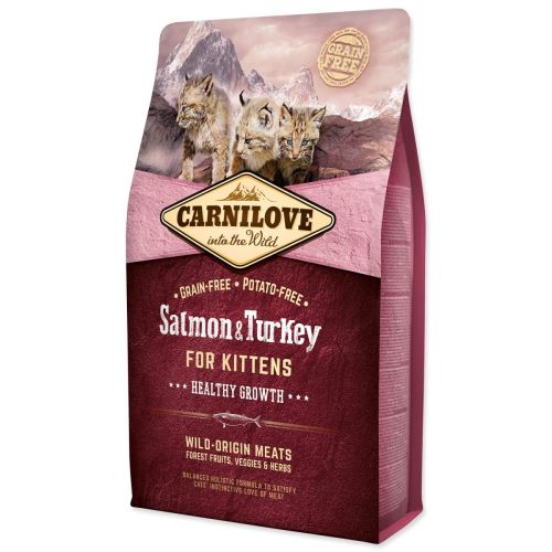 CARNILOVE Somon și curcan Pisicuțe cu creștere sănătoasă 2 kg
