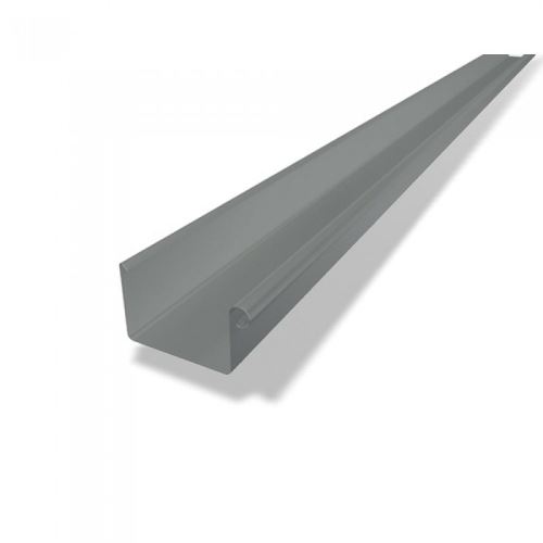 Jgheab pătrat din aluminiu PREFA, lățime 150 mm, lungime 3M, gri deschis P10 RAL 7005