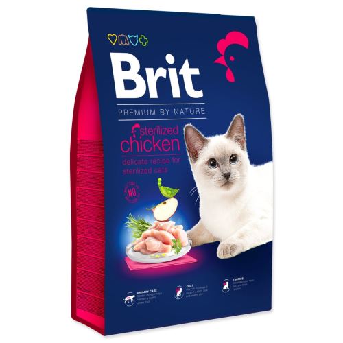 BRIT Premium by Nature Cat Pui Sterilizat 8 kg