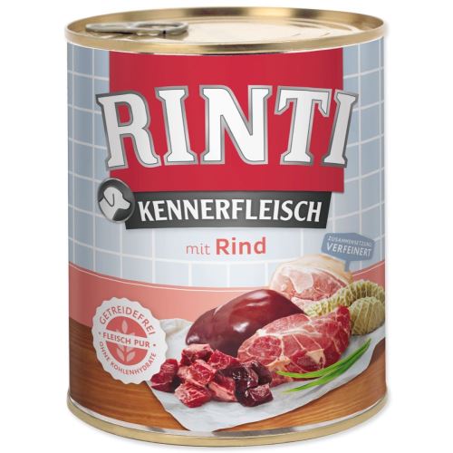 Conservă de carne de vită RINTI Kennerfleisch 800 g