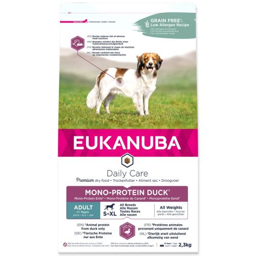 EUKANUBA Daily Care Adult Adult Mono Protein Duck 2,3 kg