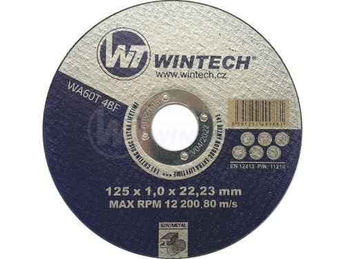 Disc de tăiere WT WINTECH® Extra 125x1,0x22,2 pentru metal / pachet 1 buc.
