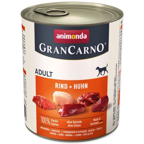 Conserve Gran Carno carne de vită + pui 800 g