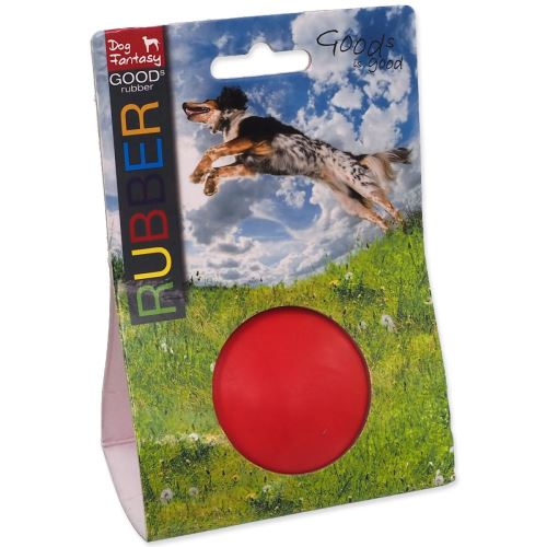 Jucărie DOG FANTASY DOG FANTASY minge de aruncat din cauciuc roșu 6 cm 1 bucată