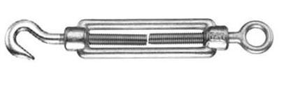 Dispozitiv de tensionare DIN 1480 cu cârlig de ochi M12, ZB / pachet 1 buc.
