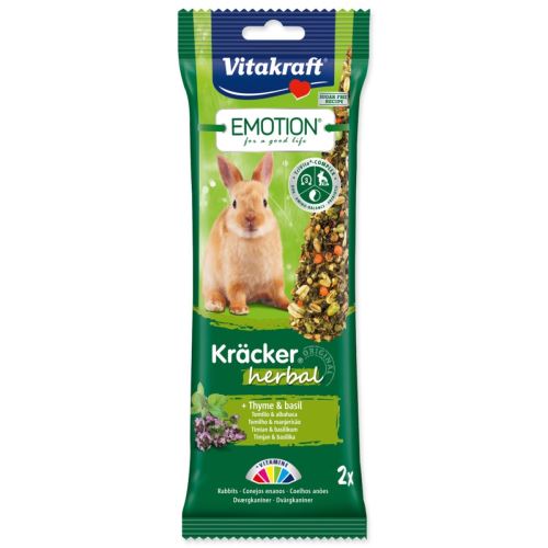VITAKRAFT Emotion Kracker batoane de iepure din plante 112 g
