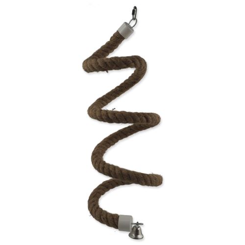 Jucărie EPIC PET agățat - spirală de frânghie cu clopot 220 cm