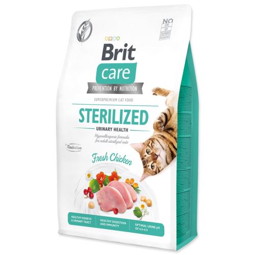 BRIT Care Cat Grain-Free Sterilizat Sterilizat Sănătate urinară 2 kg