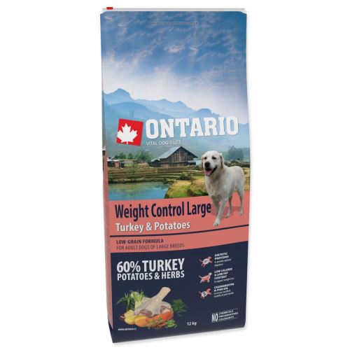 Ontario Large Weight Control Curcan și cartofi 12kg