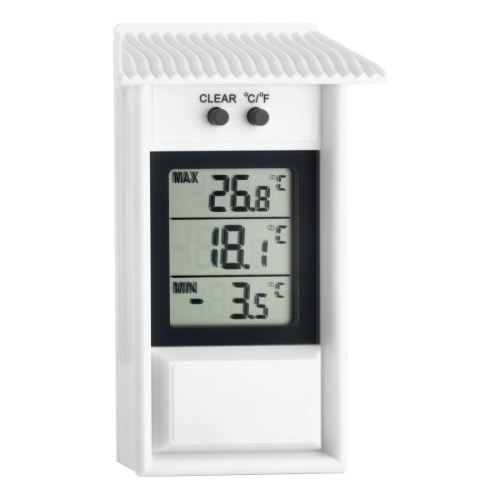 Termometru digital pentru exterior/interior 8x13cm alb