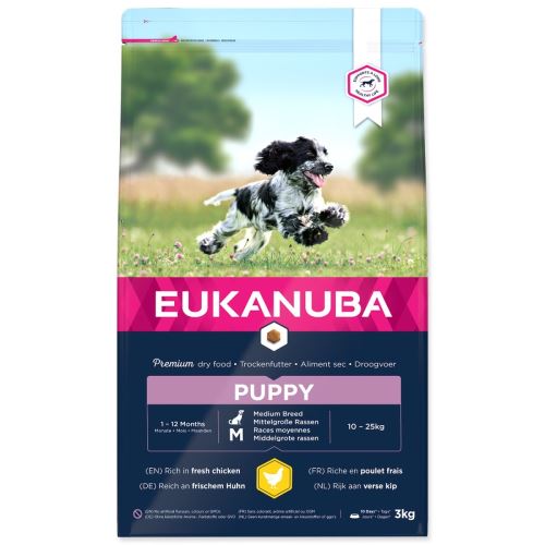 EUKANUBA Cățeluș de rasă medie 3 kg