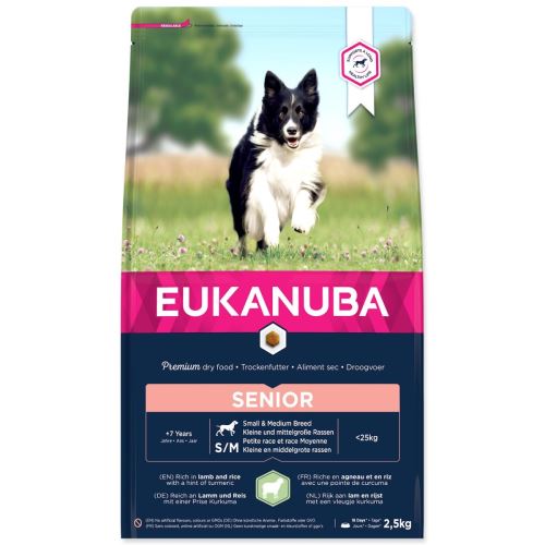 EUKANUBA Senior Miel de rasă mică și mijlocie EUKANUBA 2,5 kg