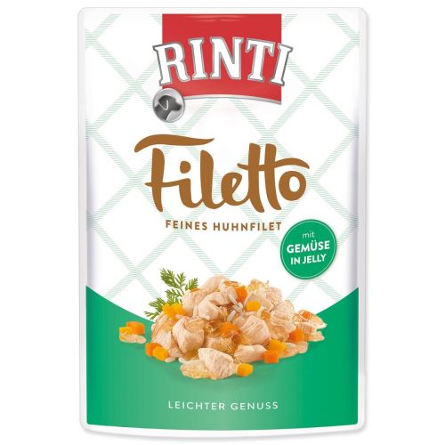 Capsulă RINTI Filetto Filetto de pui + legume în jeleu 100 g