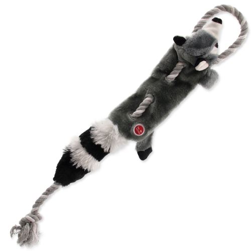 Jucărie DOG FANTASY Skinneeez cu frânghie Raccoon 57,5 cm 1 buc