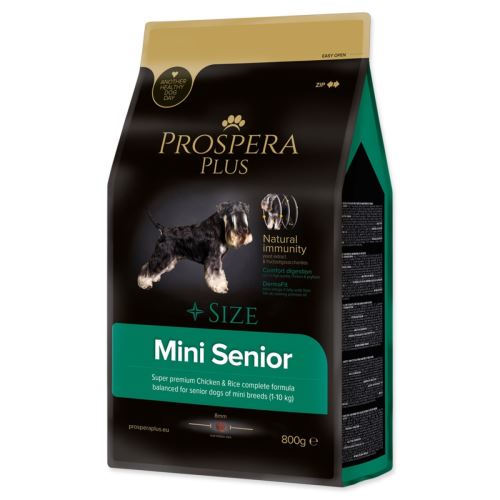 Prospera Plus Mini Senior Pui cu orez 0,8kg